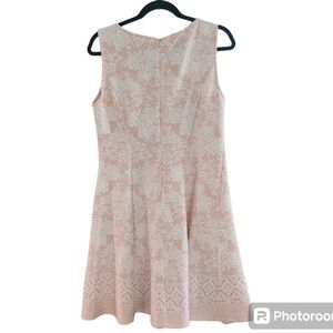 Studio One Womens 10P Sleeveless Floral Pink Roses Lace‎ A-Line Dress